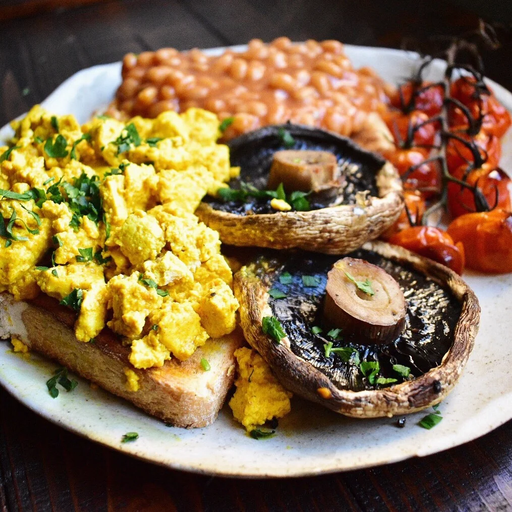 easy vegan scrambled tofu recipe cooked breakfast healthy quick