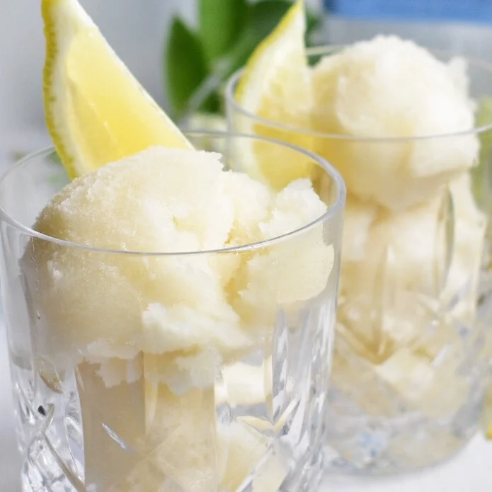 vegan wild foraged elderflower and gin sorbet recipe