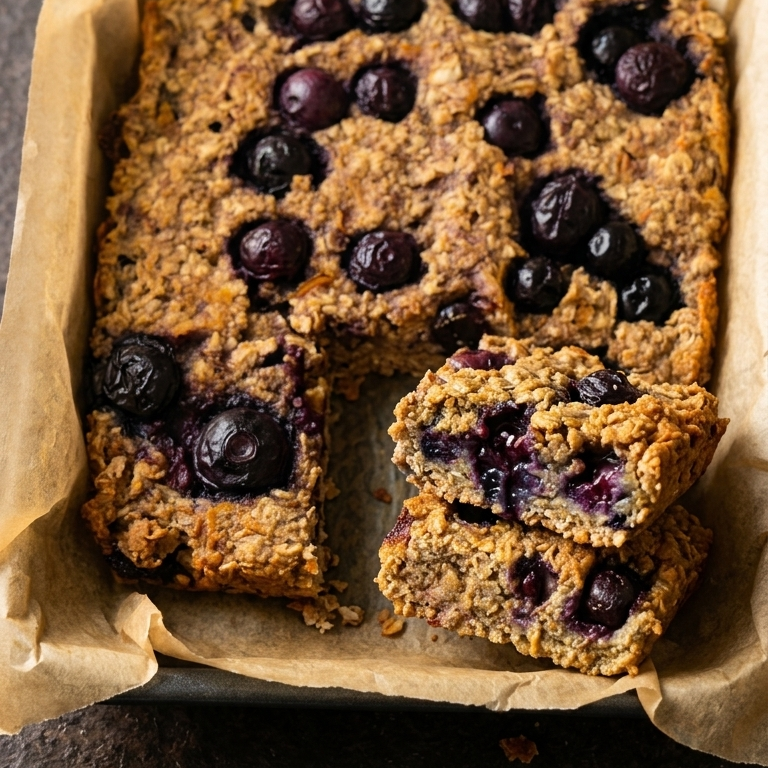 Easy, mess-free baked porridge fingers