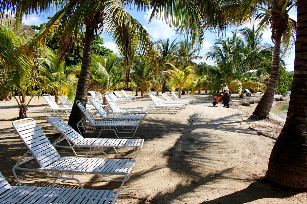 Peace and quiet, the perks of a private beach 