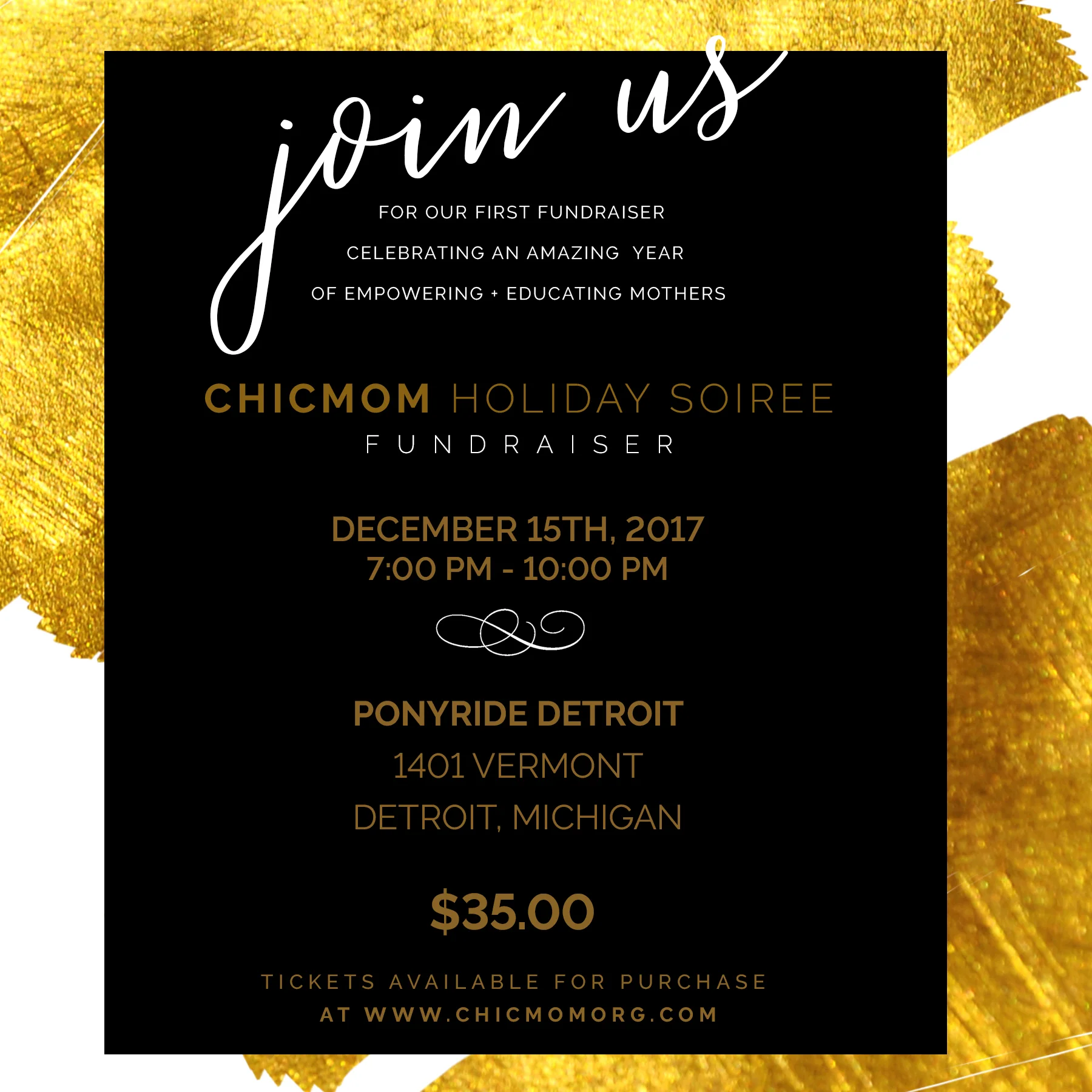Chic Fundraiser social invitation.jpg