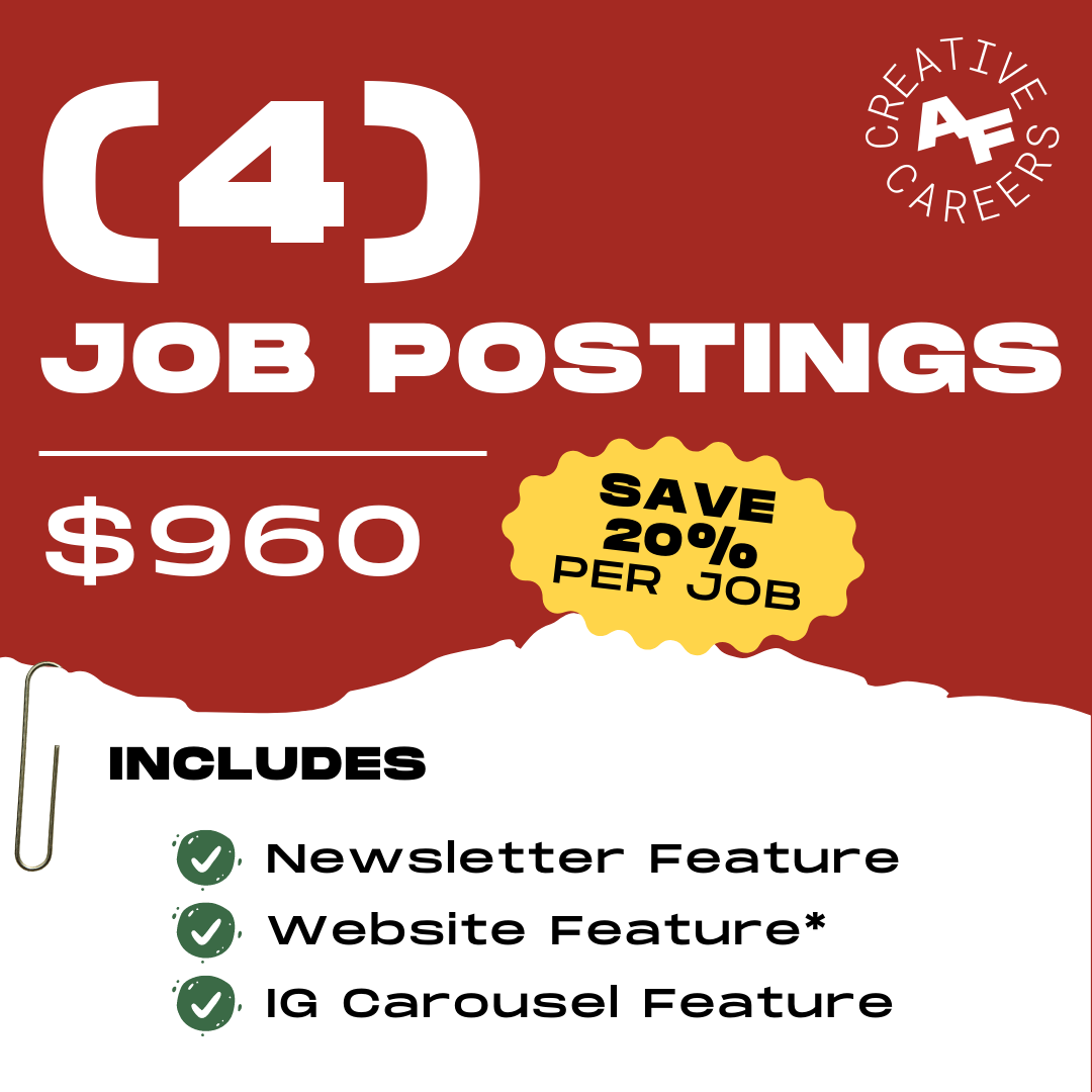 Four (4) Job Postings — The Creative Collective NYC