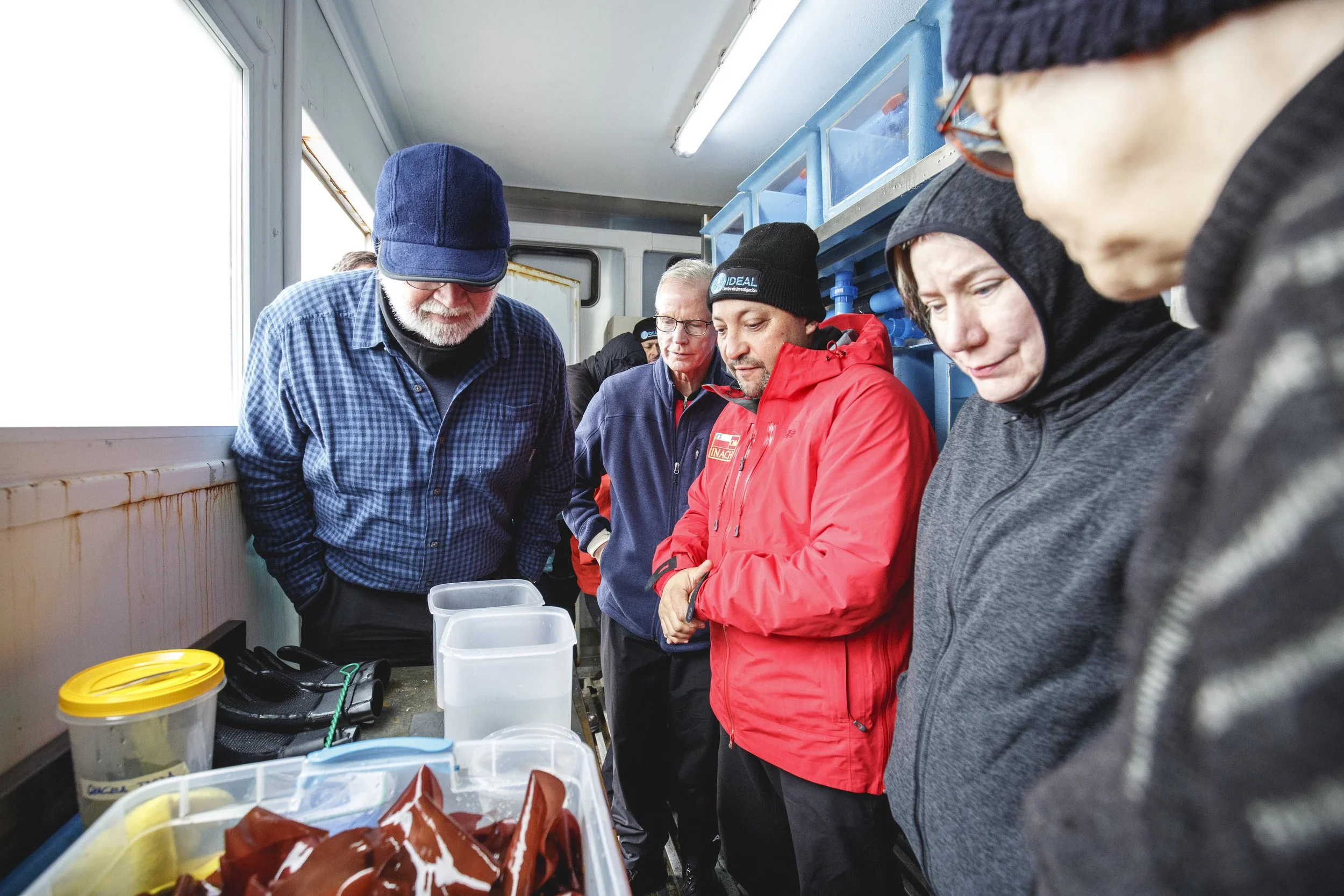 Dr Olivarius at the Futures Congress excursion to Antarctica (photo credit Álvaro Soto Valle)