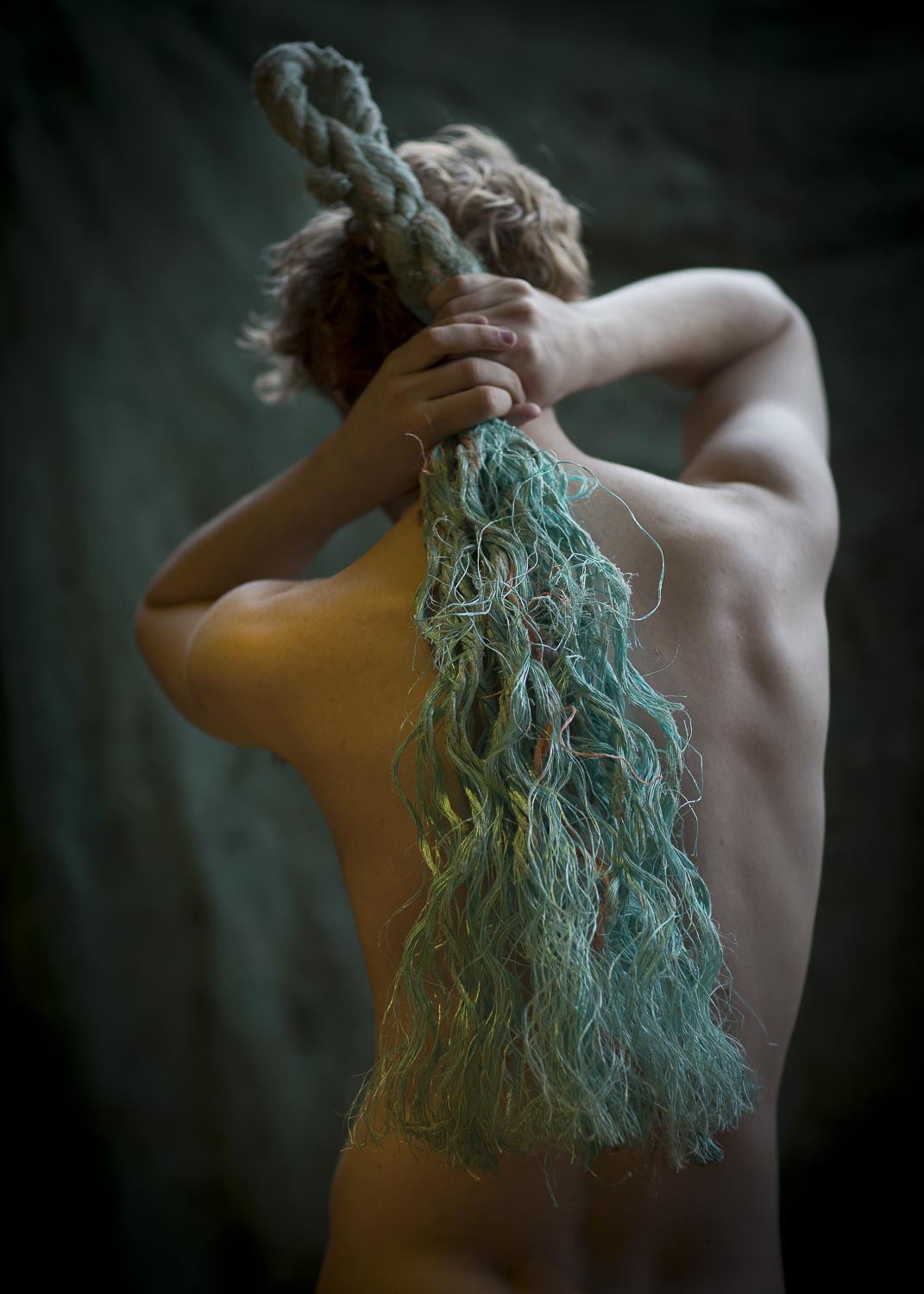 Photographs from a series of character portraits of student actors and technicians from an adaptation(The myth of Dungeness) of the Greek myth, Orpheus in the underworld. For the actors, actual props from the devised production were included in the promotional photographs to illustrate details of creative influence; the technicians also used props to reveal their own individual specialism.