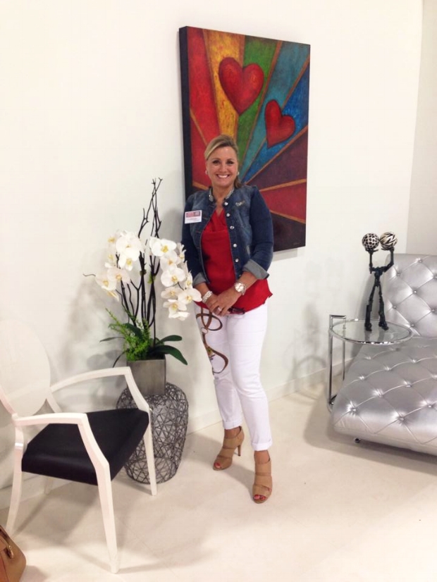 Carolyn D. Rossinsky at the Miami Beach Convention Center Home Show, in collaboration with Amelia Rozas Interior Design. 