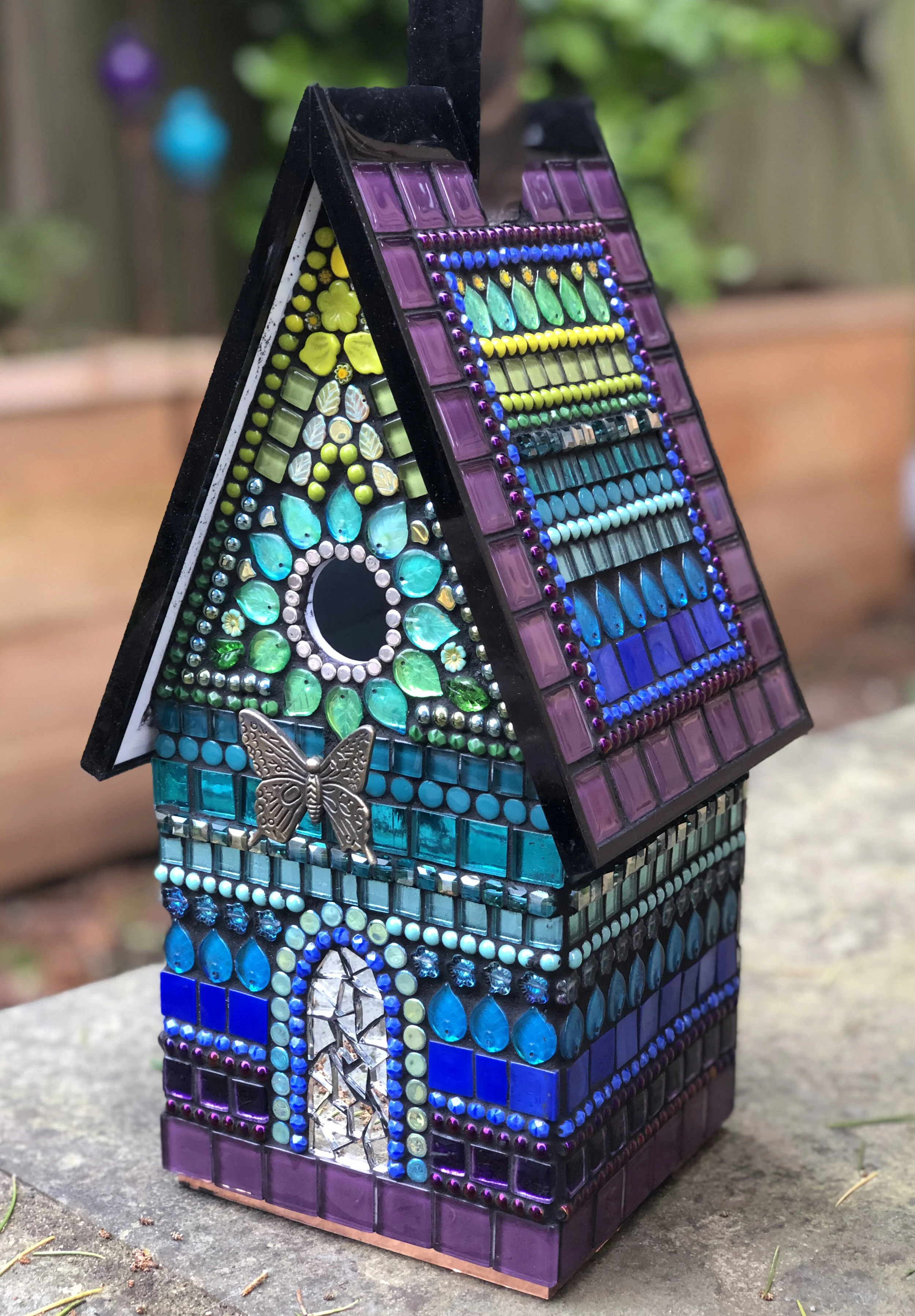 Mosaic Birdhouse Kit — ZETAMARI MOSAIC ARTWORKS