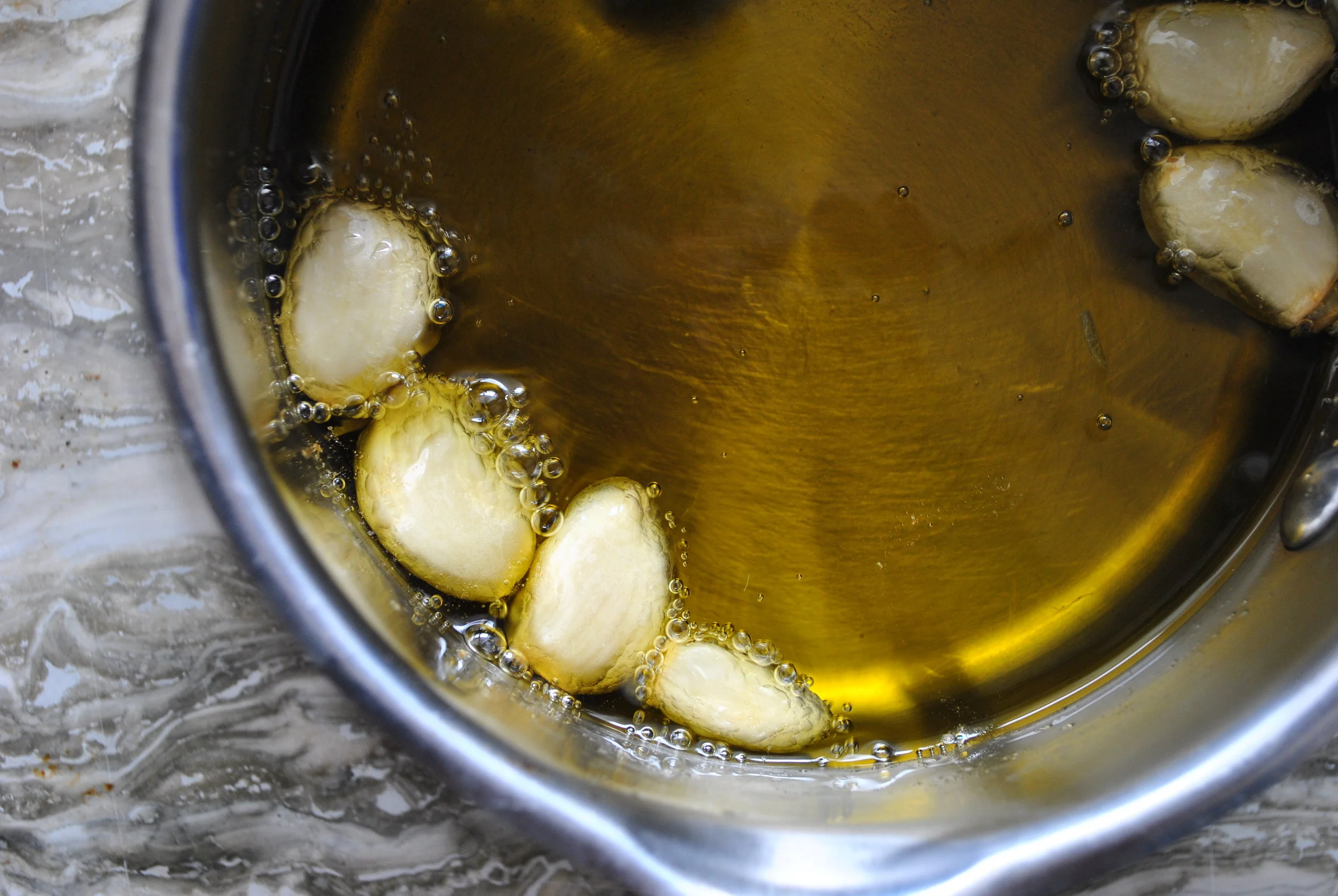 Simmering Garlic