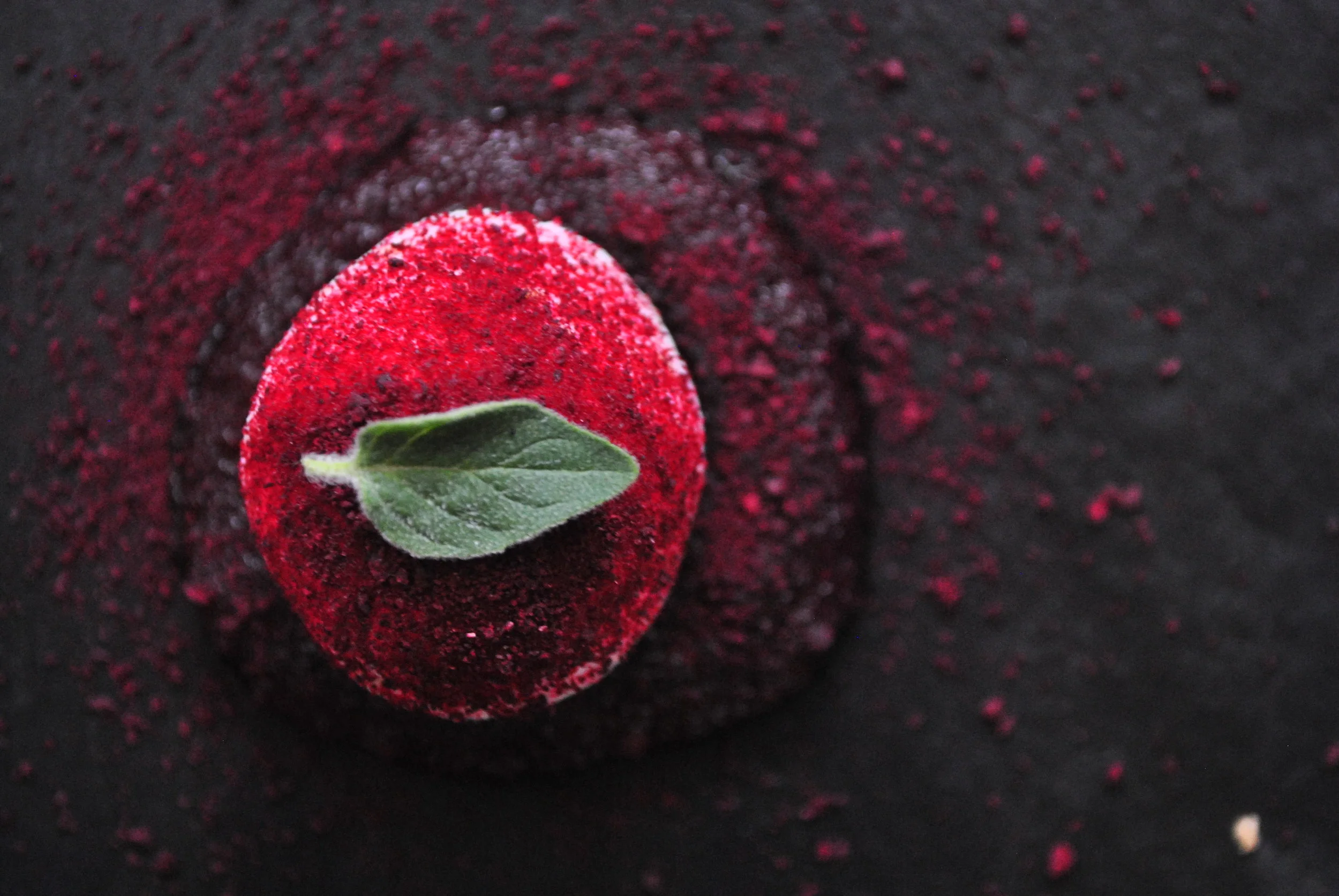 Beet Dusted Goat cheese 