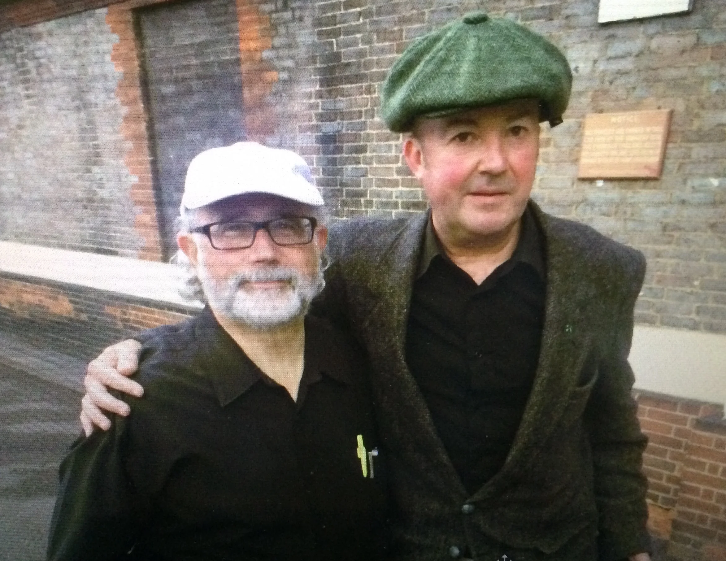 Manny Perlman with Dicky Deegan (Uilleann Piper featured in “You Raise Me Up”)