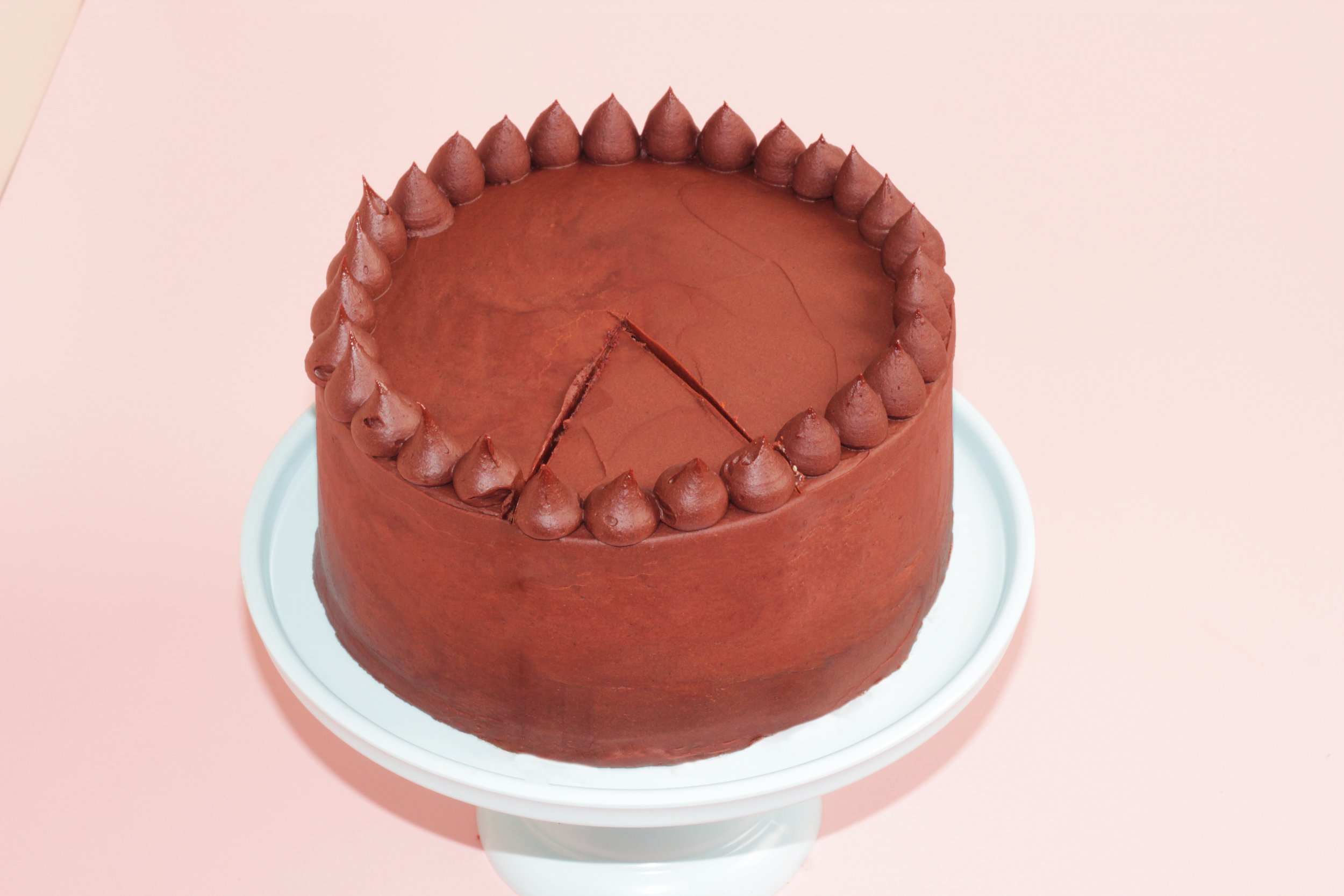 Gateau américain, dark chocolate cake,