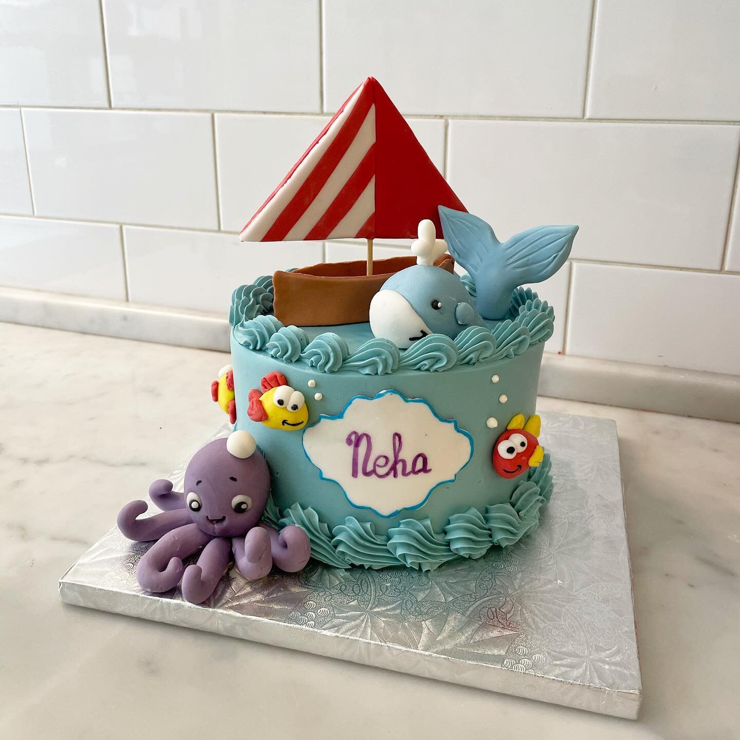 Happy birthday Neha! ⛵️ Make a splash at your next birthday party with one of our custom cakes 🎂