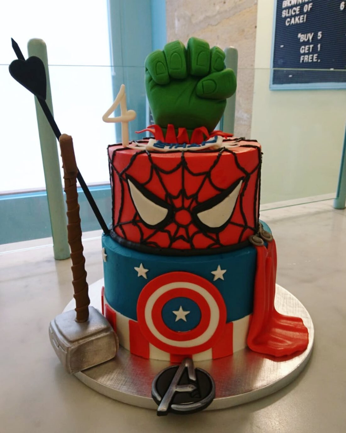 A supersized cake fit for a superhero!💥🦸&zwj;♂️