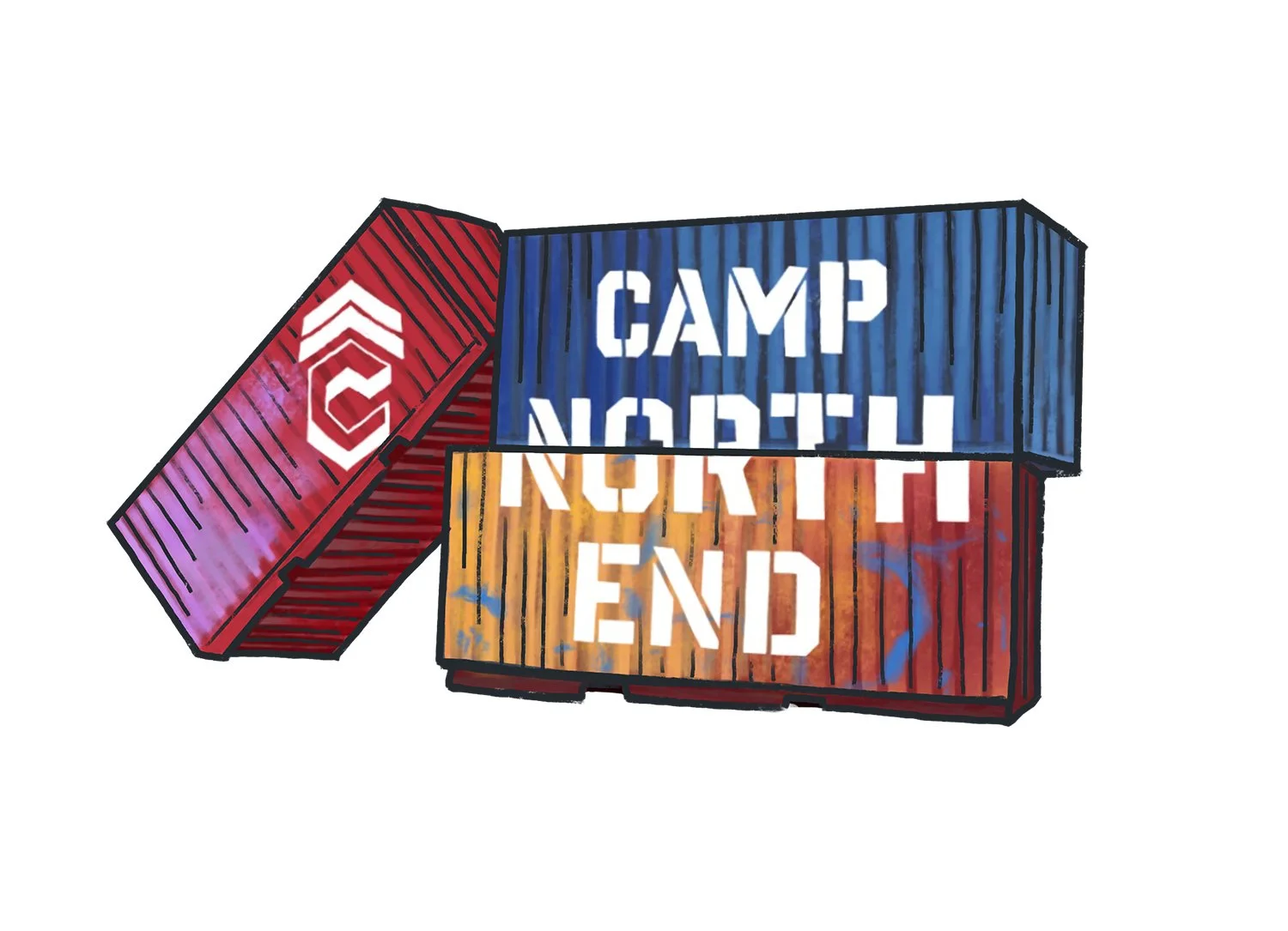 Camp North End Ship Containers