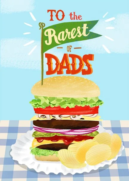 To the Rarest of Dads card