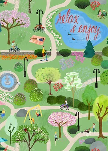 Day in the Park card