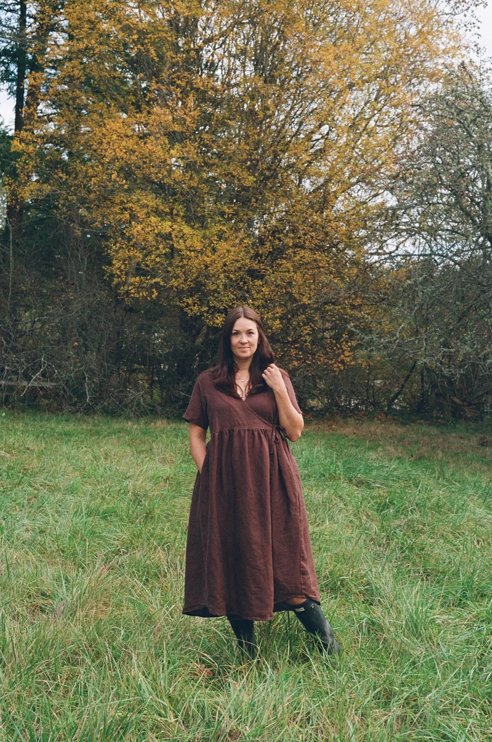 hawthorne maxi dress dark chocolate HAWTHORNE MAXI DRESS | DARK CHOCOLATE