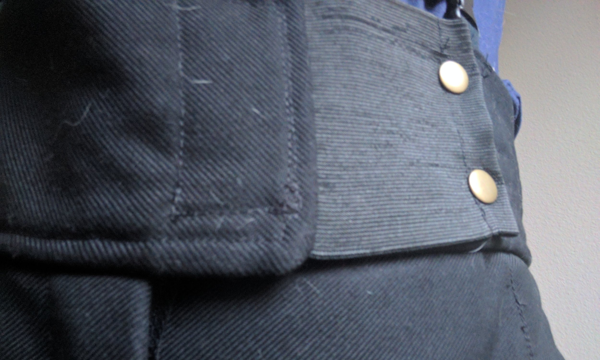 The extra security means you're pants won't keep opening up on you when you have to sit down.