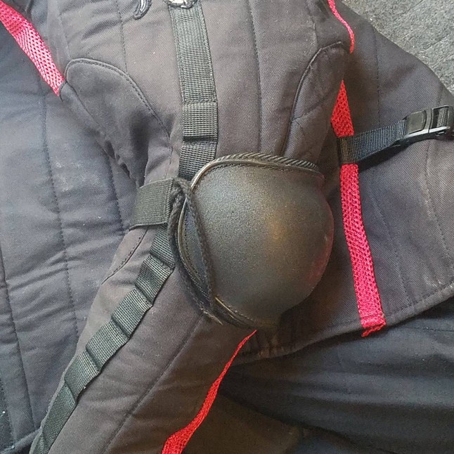 The hard elbow option attaches to the mounting system quite nicely.