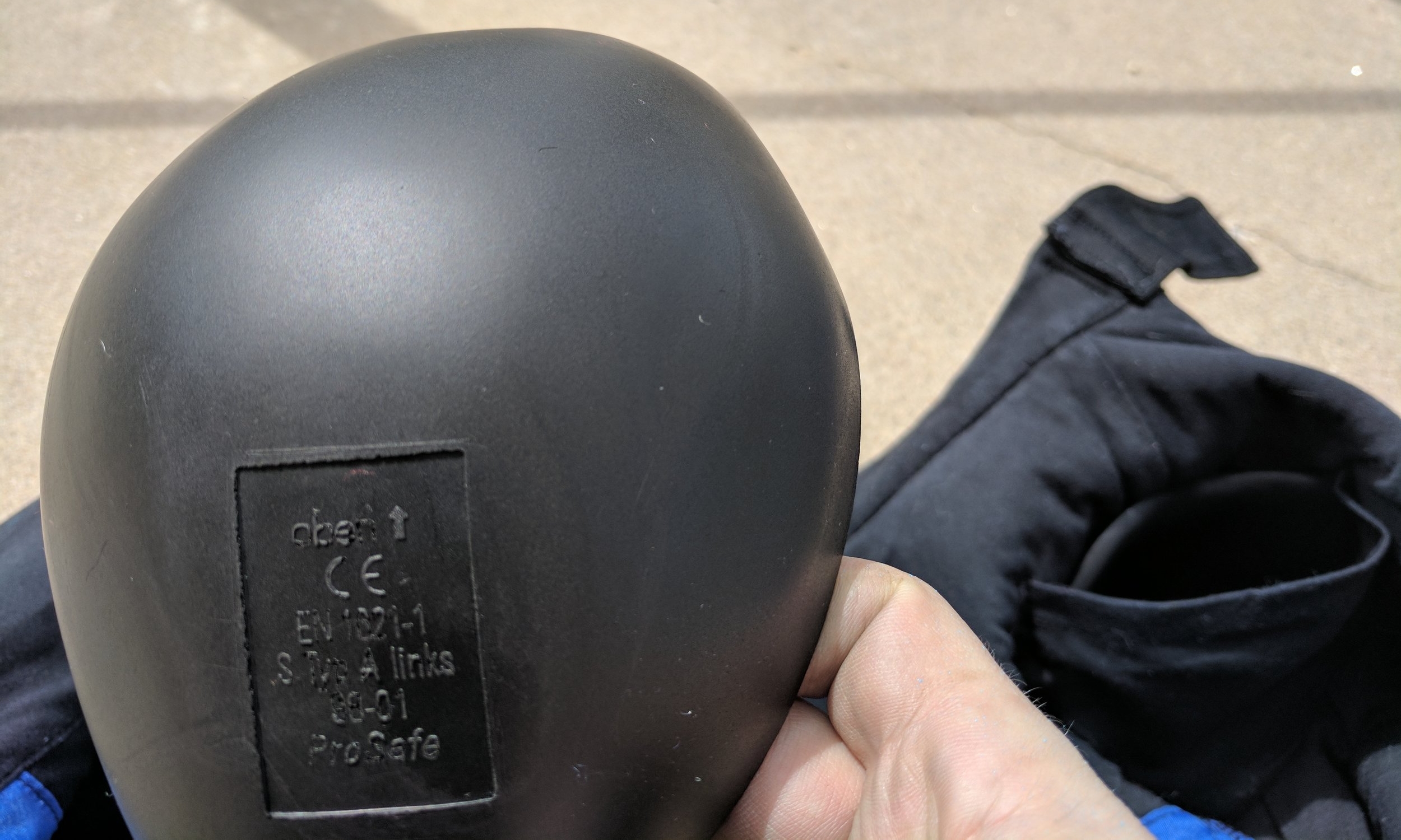 Shoulder pads, or as I call them, life savers.