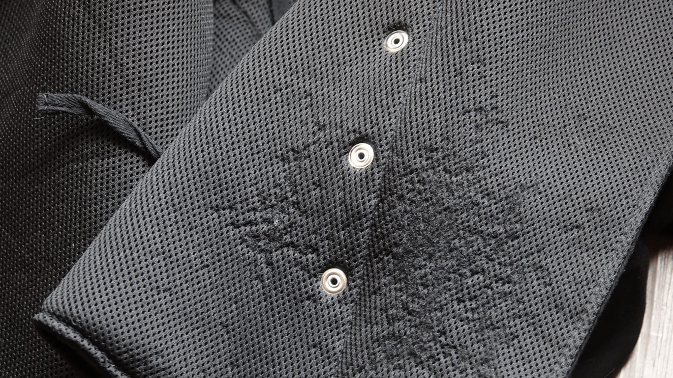 The damage hasn't gotten worse after repeated washings or abuse, but you can see how velcro can kind of make a mess of it.