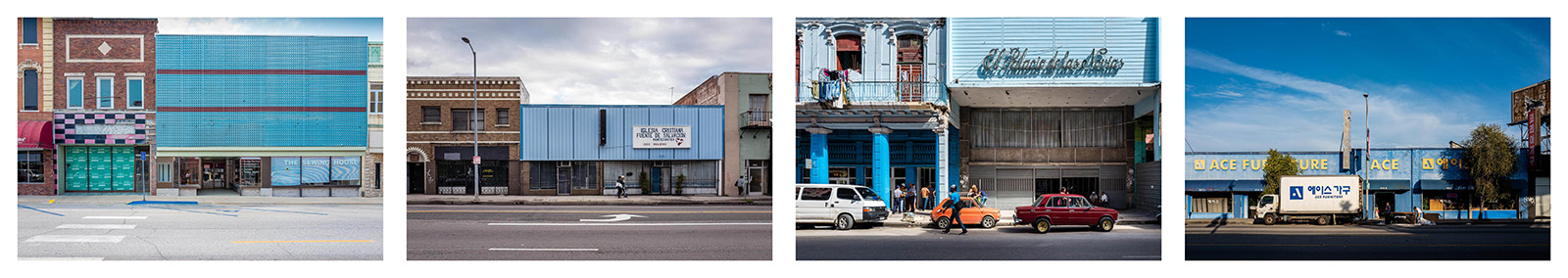 Store fronts. Iowa 2017, Los Angeles 2017, Havana 2017, Los Angles 2017