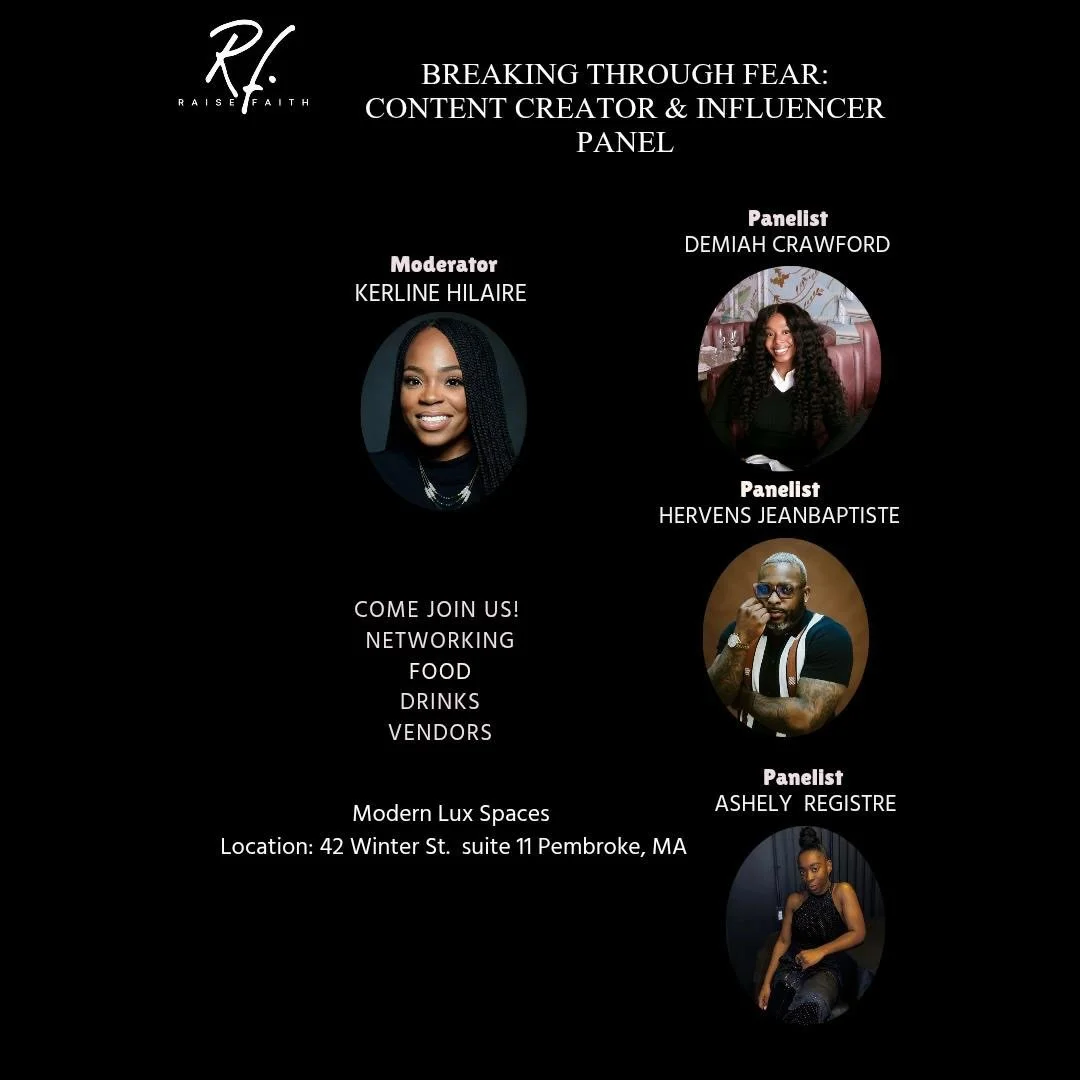 Join us tomorrow at the Breaking Through Fear: Content Creators, Entrepreneurs &amp; Influencers Panel!

Combine intention and holiday shopping as you learn from top creators, entrepreneurs, and influencers as
they share how they overcame fear, built