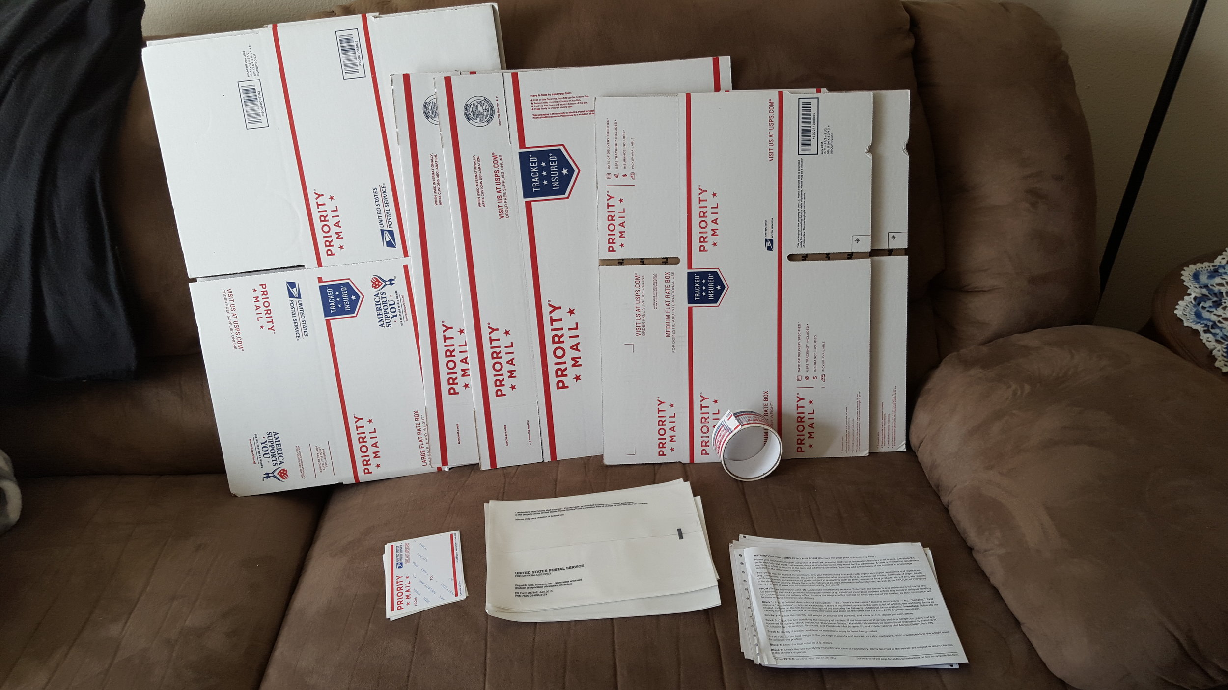 Here are the contents of the Military Care Kit.