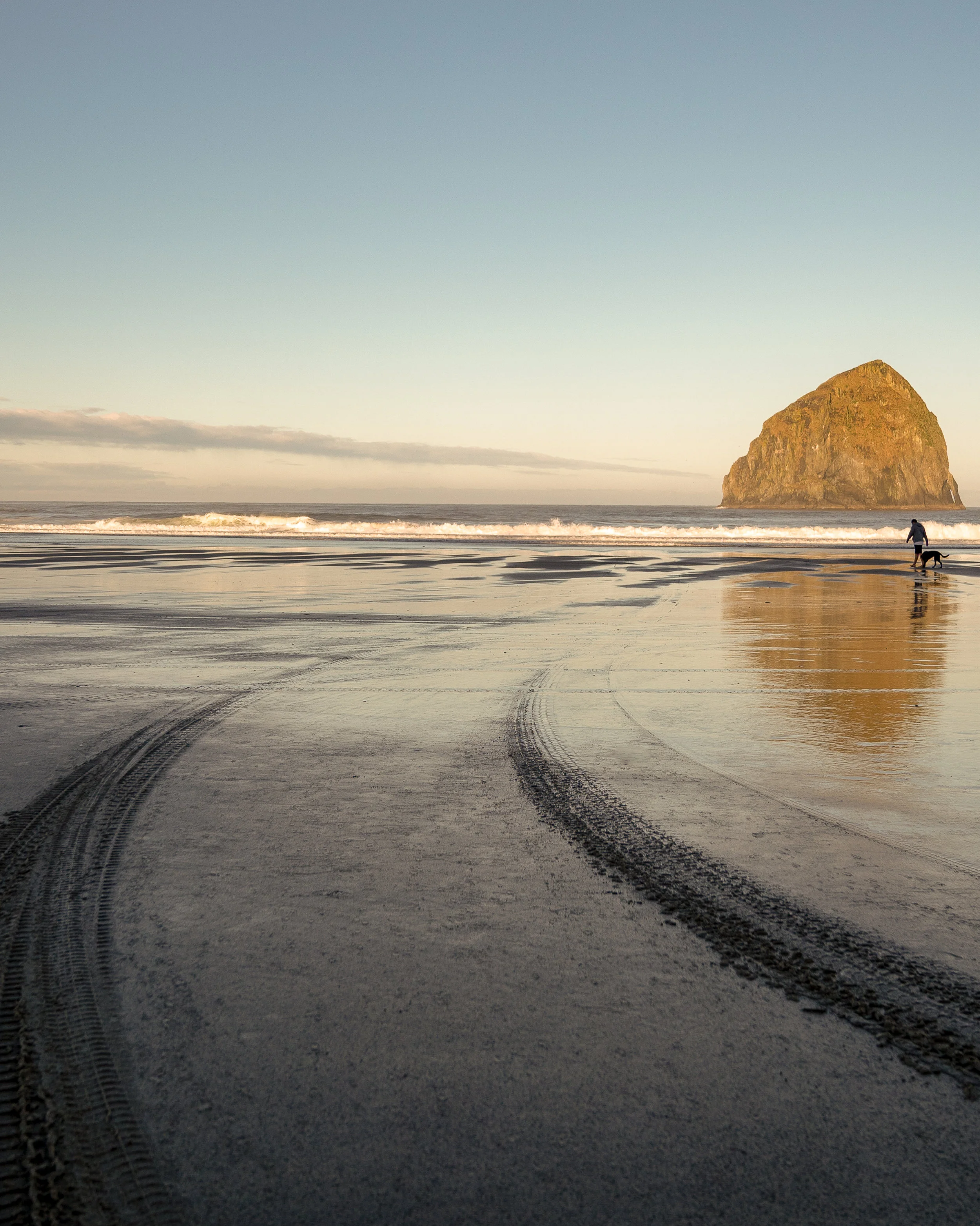 Cape Kiwanda sunrise at Pacific City Oregon.