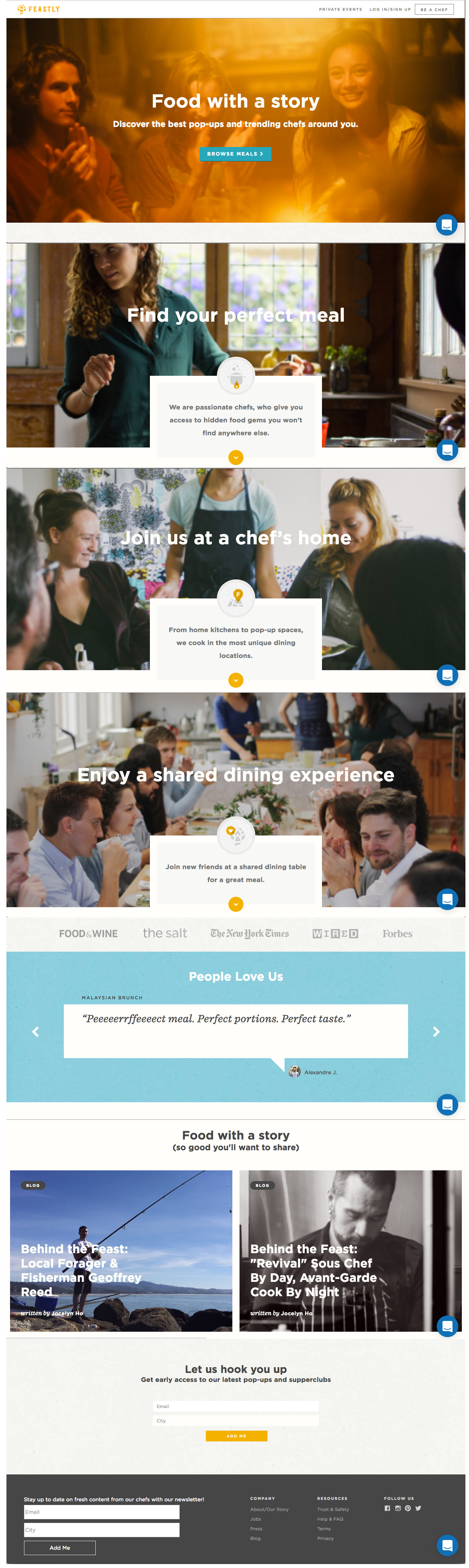 Original landing page (click for full view)