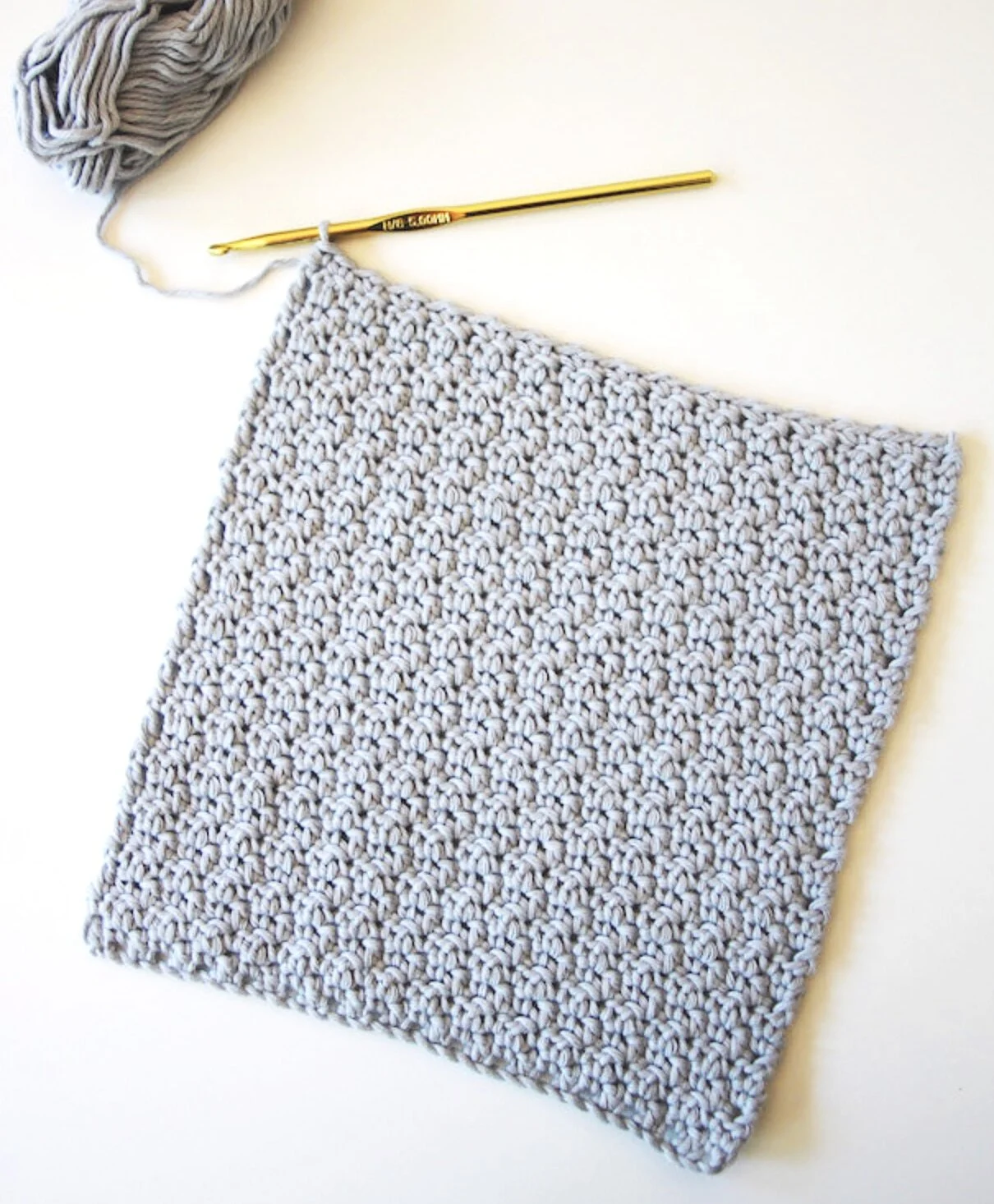 Seed/Moss/Granite Crochet Stitch Tutorial