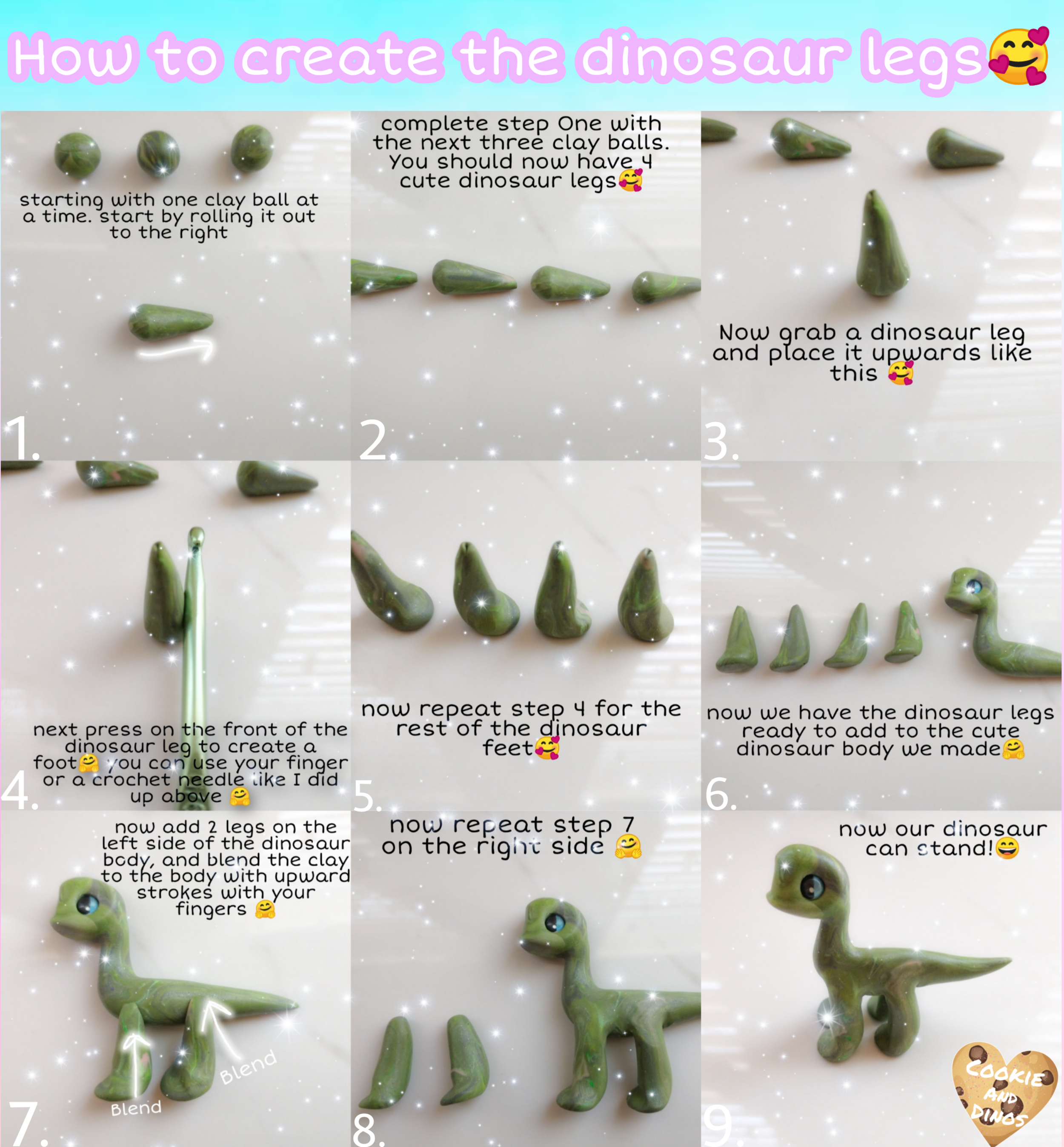 Clay Sculpting Tutorial with Cookie and Dinos