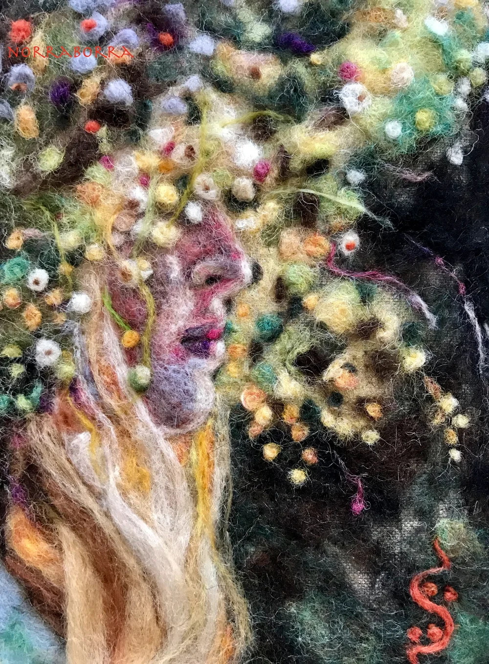 Felted Woman in spring progress almost done.jpeg