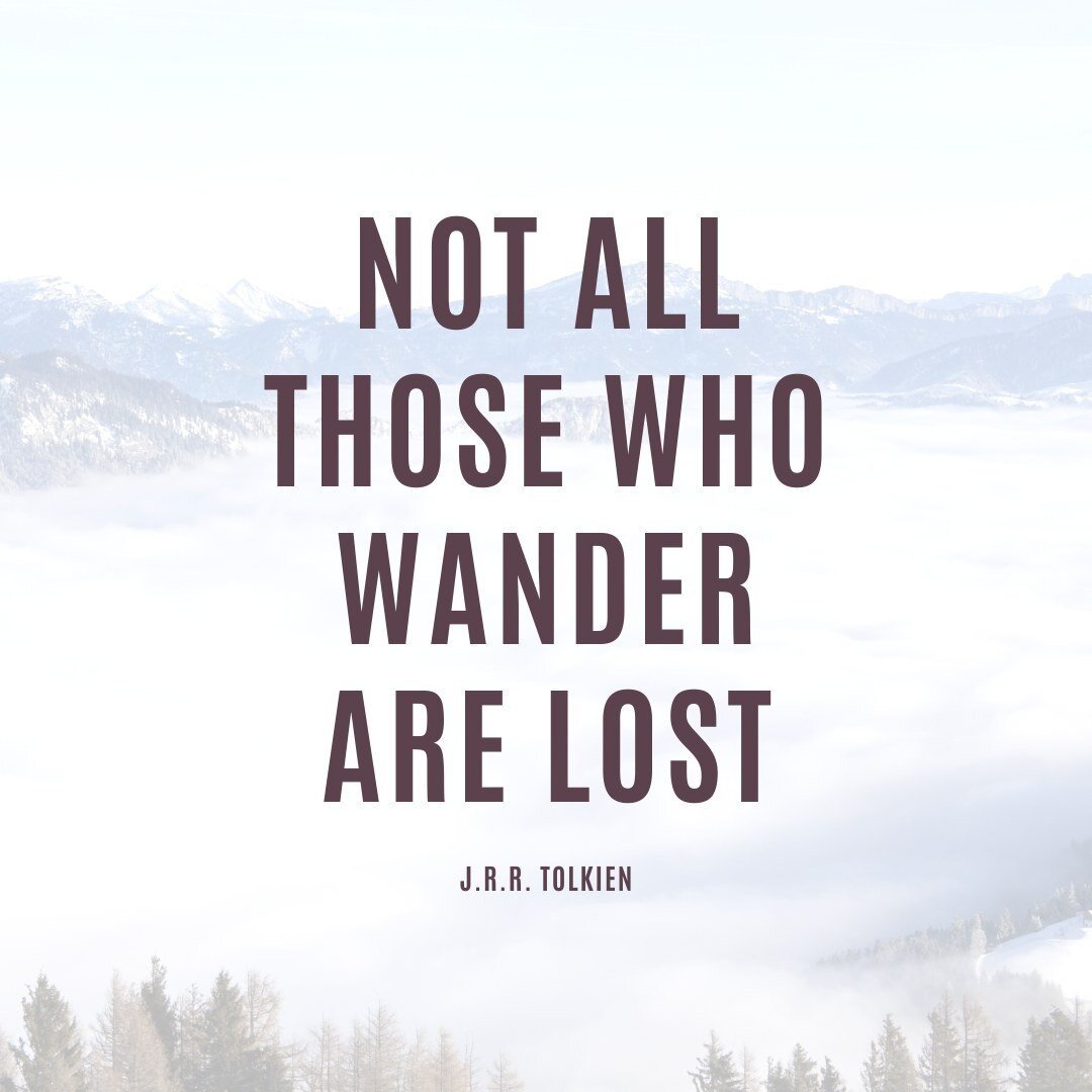 I love this quote as it reminds me that sometimes wandering takes you along an even better journey and road than going straight somewhere :). And that is what we&rsquo;ll be doing this year :)⁣
⁣
Each month will have a main topic that we&rsquo;ll foc