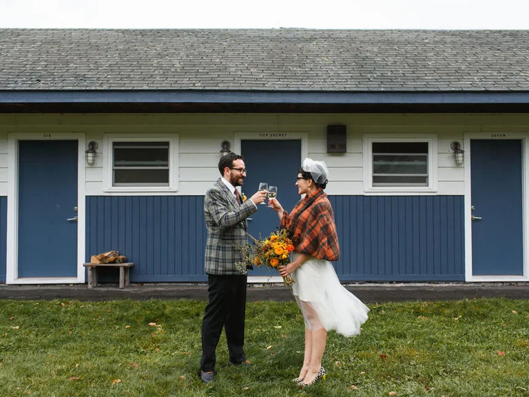 This Couple Wed in the Coolest Whiskey-Pouring Ceremony