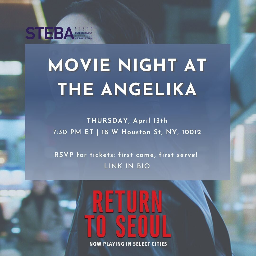 Join us for a private screening of the hit film &quot;Return To Seoul&quot; from Asian Film Awards, Best Director nominee Davy Chou, at the Angelika theatre on April 13th at 7:30 pm. Tickets are FREE and will be available on a FIRST COME first serve 