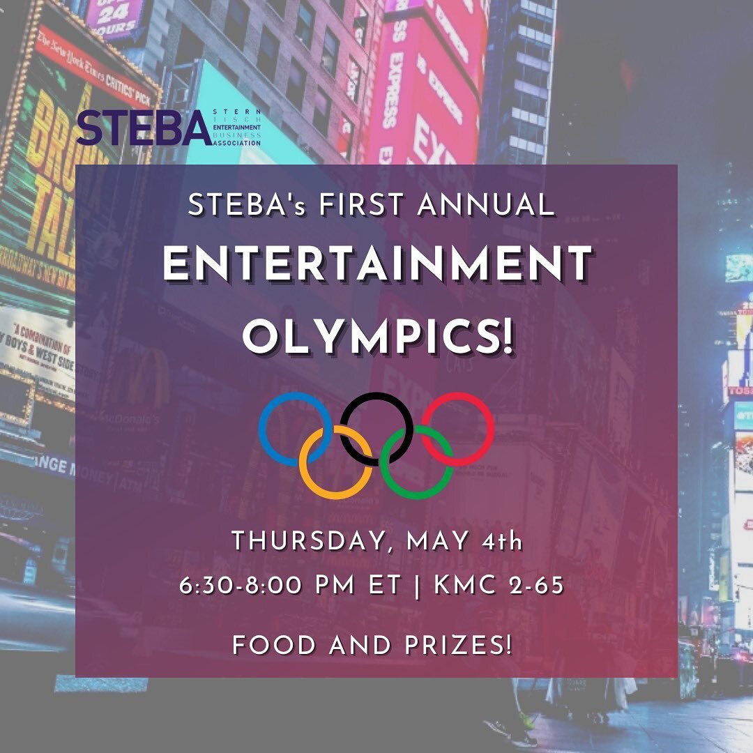 This Thursday in KMC 2-65 join us for a fun-filled night to test your knowledge of the Entertainment Industry in our first entertainment olympics including activities such as entertainment pictionary and trivia! Get a chance to win great prizes and f
