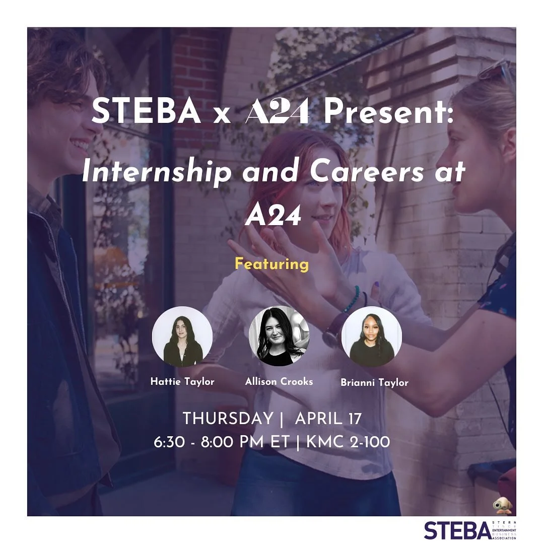 Want to intern at A24? 👀 Join us for a panel discussion with professionals responsible for crafting A24&rsquo;s unique brand identity. Come learn what has fueled A24&rsquo;s meteoric ascent ⭐️