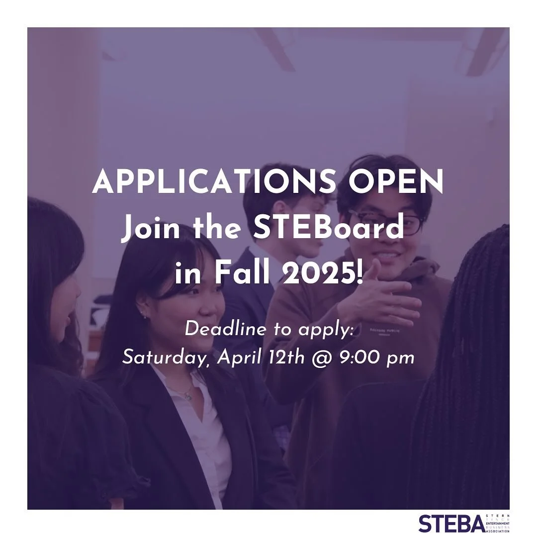 🚨👀 STEBoard applications are now open! Join us in empowering students as they pursue careers in entertainment. Link in bio to apply!