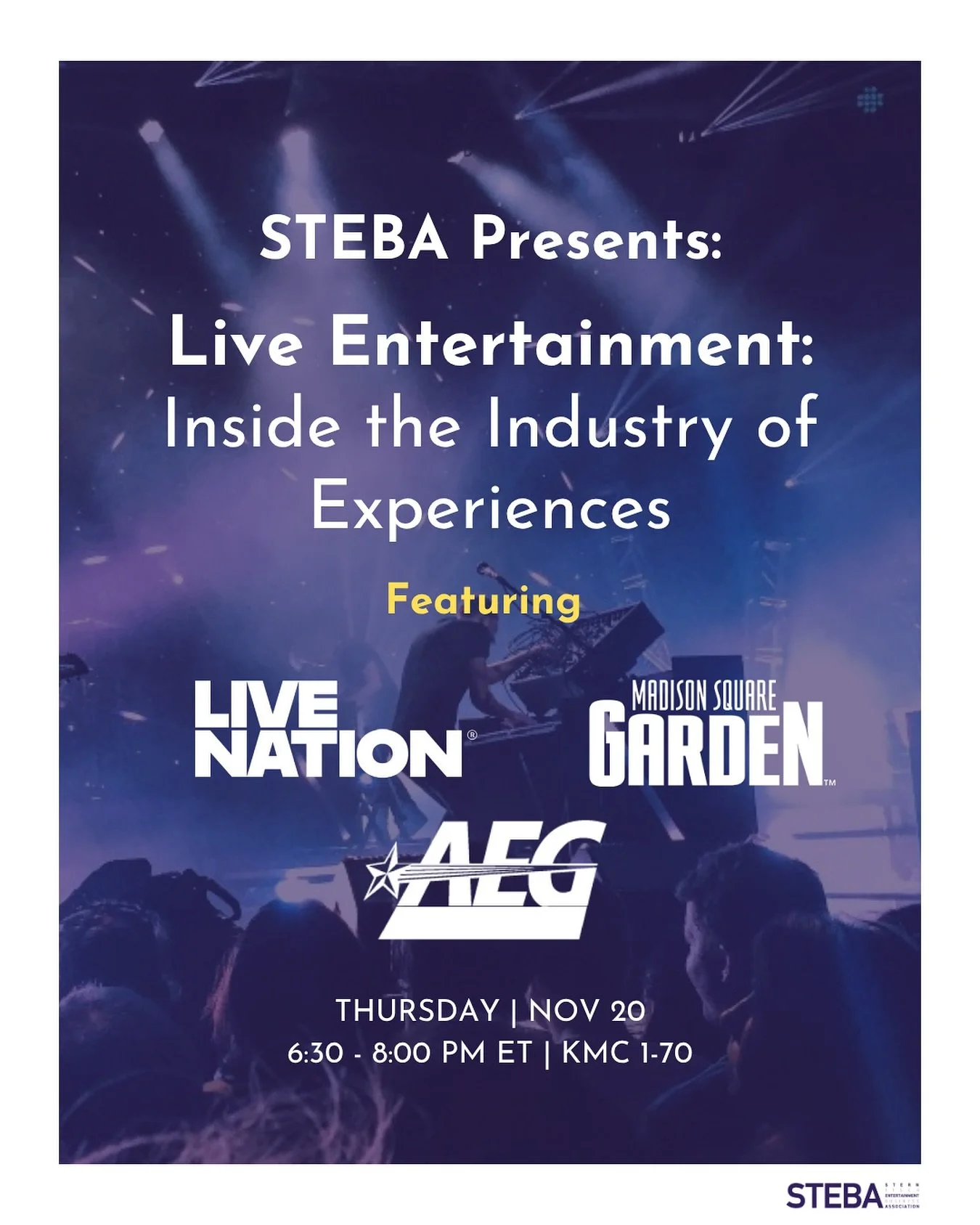 What really goes into making live experiences happen? 🤔From sold-out concerts to arena shows and sporting events🏟️ Join STEBA💜 for a conversation bringing together industry professionals to discuss how they bring large-scale events to life, and th