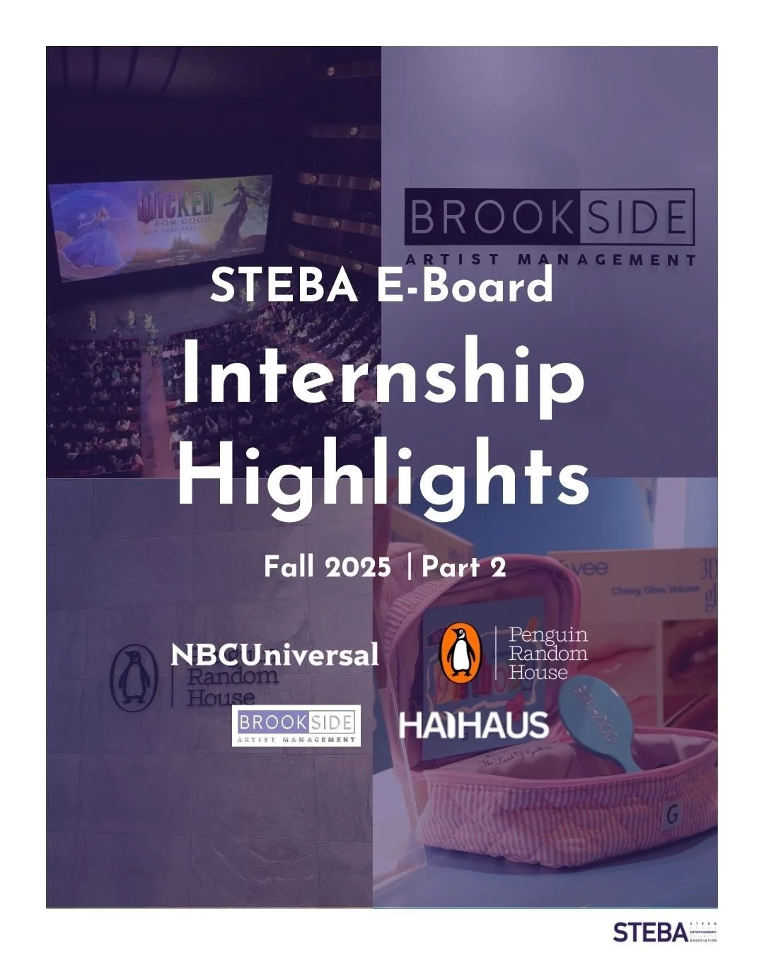 More of what our E-Board has been up to this semester! 🎞️📚🤳🎬 Want to learn more from our E-Board about navigating internships in entertainment? Come to our last meeting of the semester in T-200 this Thursday, Dec. 4 for a social and networking mi