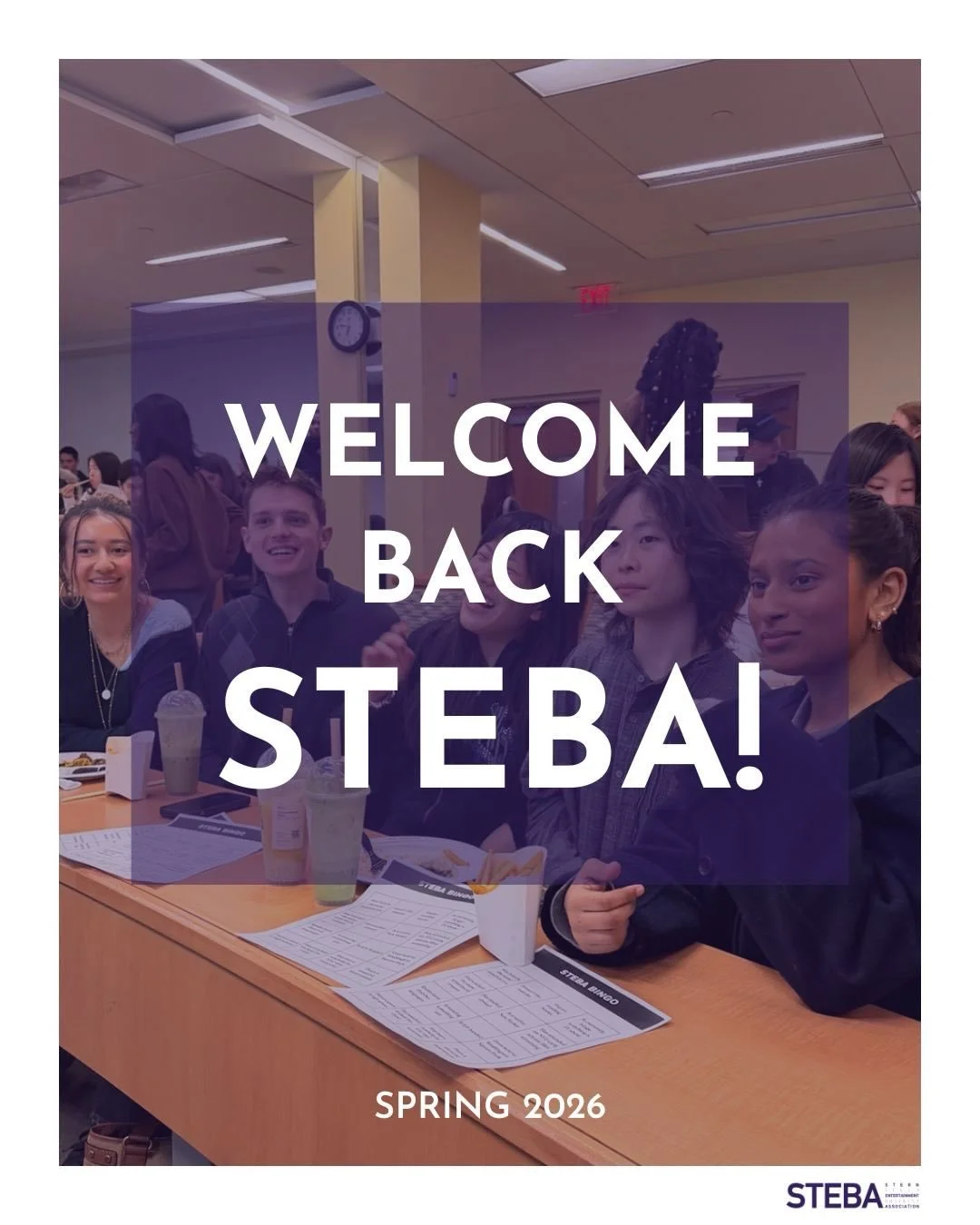 Here&rsquo;s a sneak peek as to what STEBA has got planned this spring! Looking forward to seeing everyone soon ✨🎬🎶