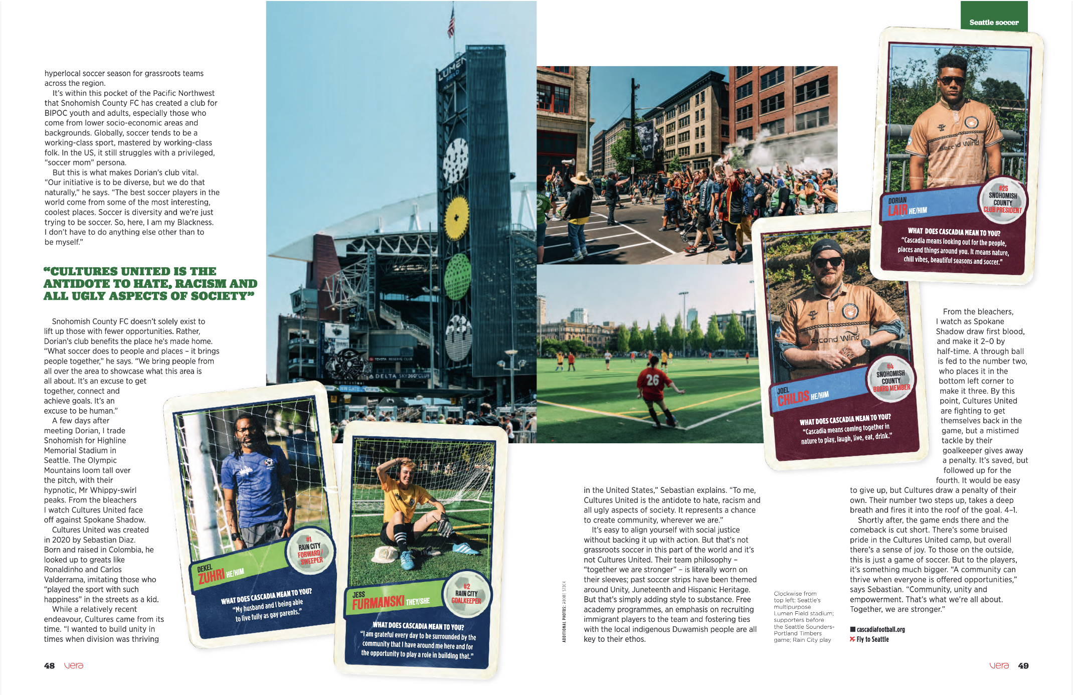 Emilia Wronski, Vera Ink Magazine, Seattle Soccer