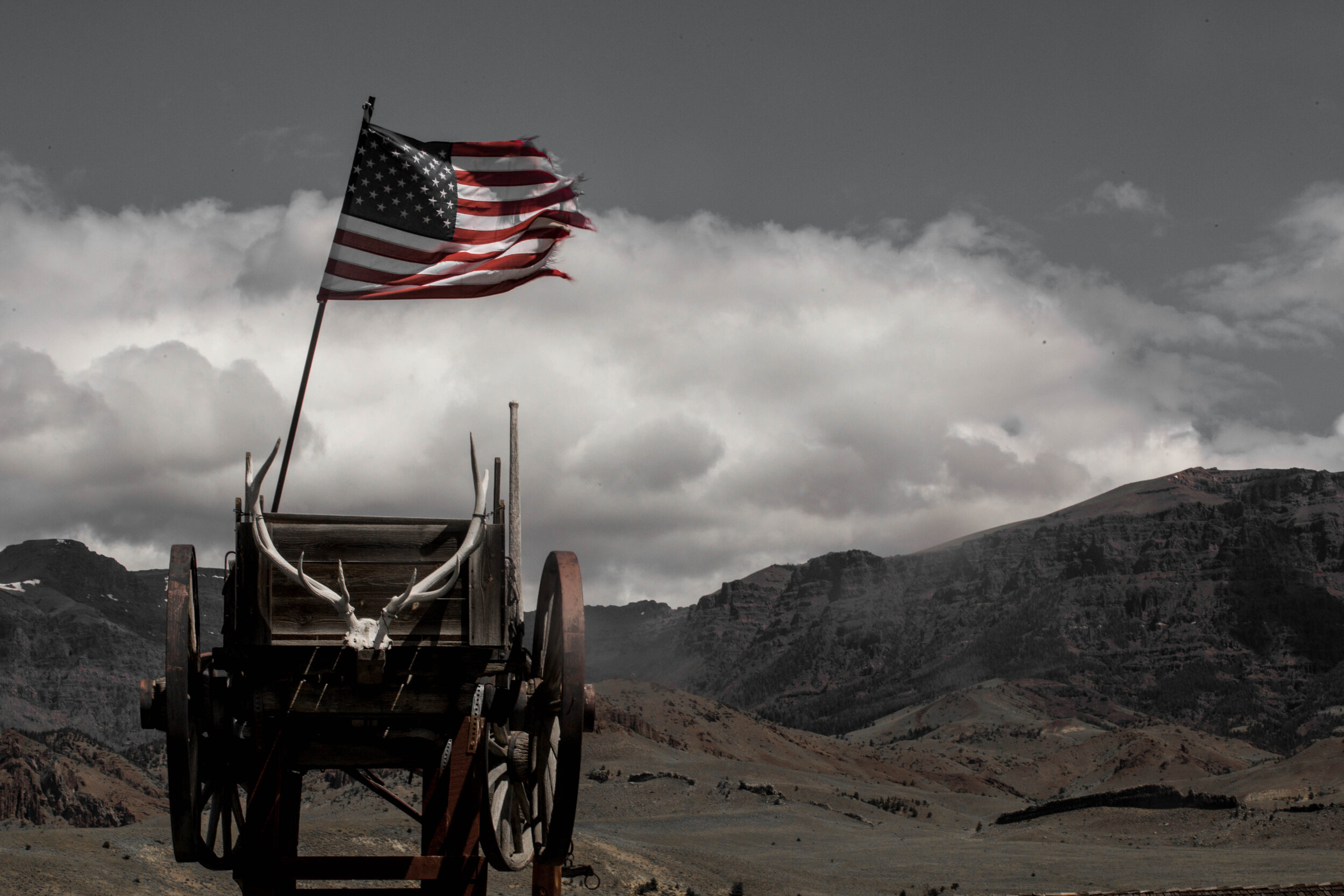 west flag America battle soul