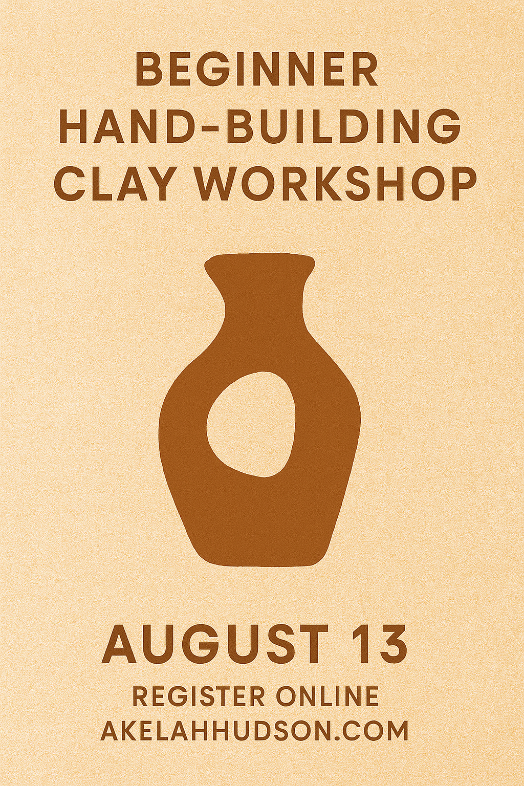 Beginner Hand-Building Clay Workshop - At SWOON STUDIO + CO