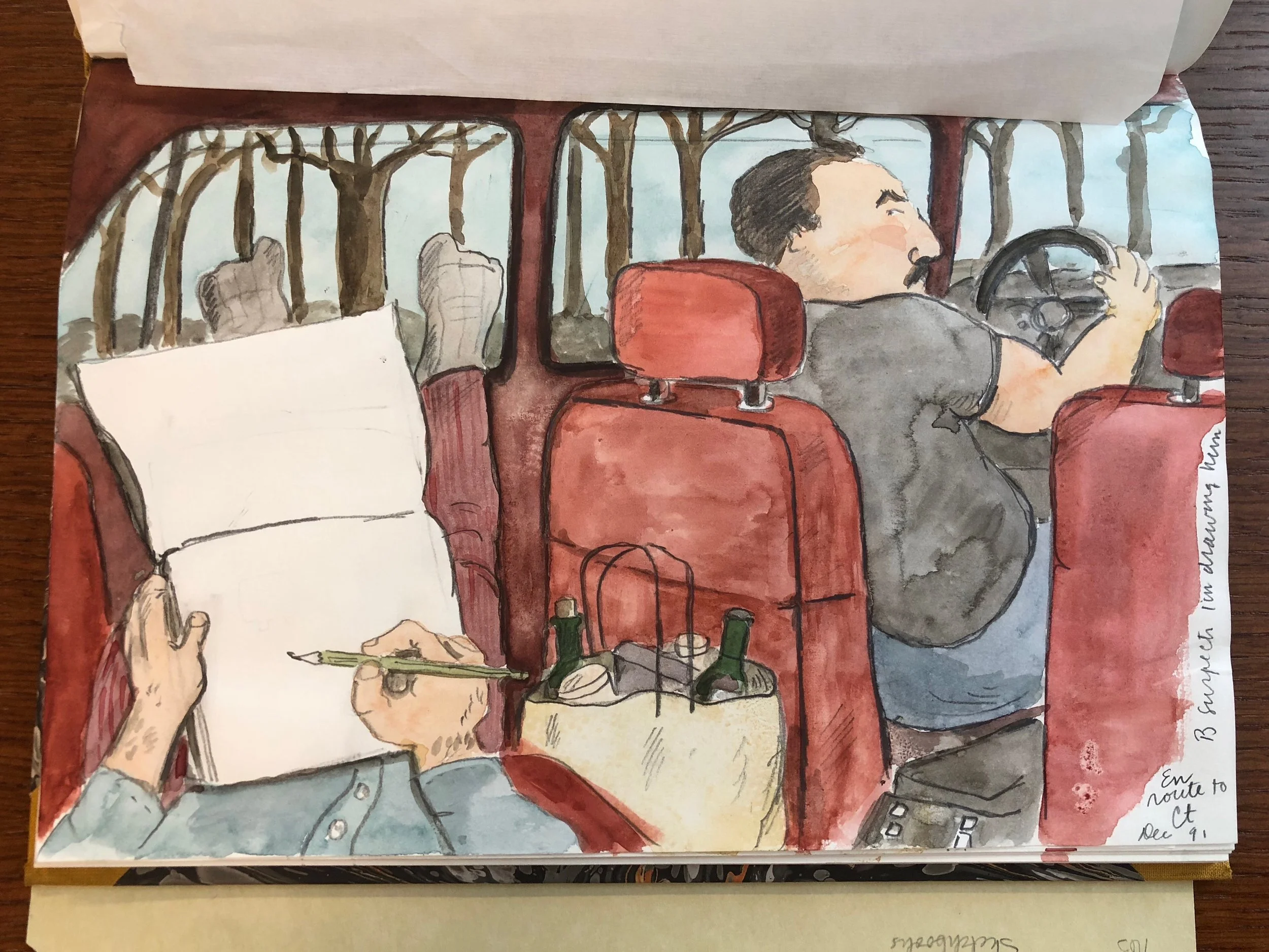 “En route to CT Dec 91 B suspects I’m drawing him”