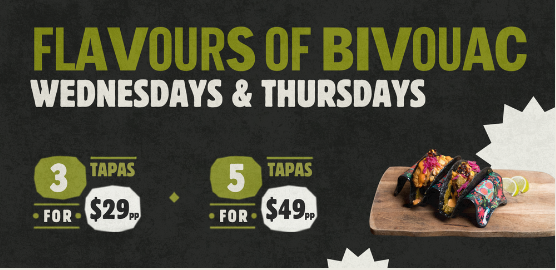 Enjoy Tapas Nights at Bivouac in Northbridge