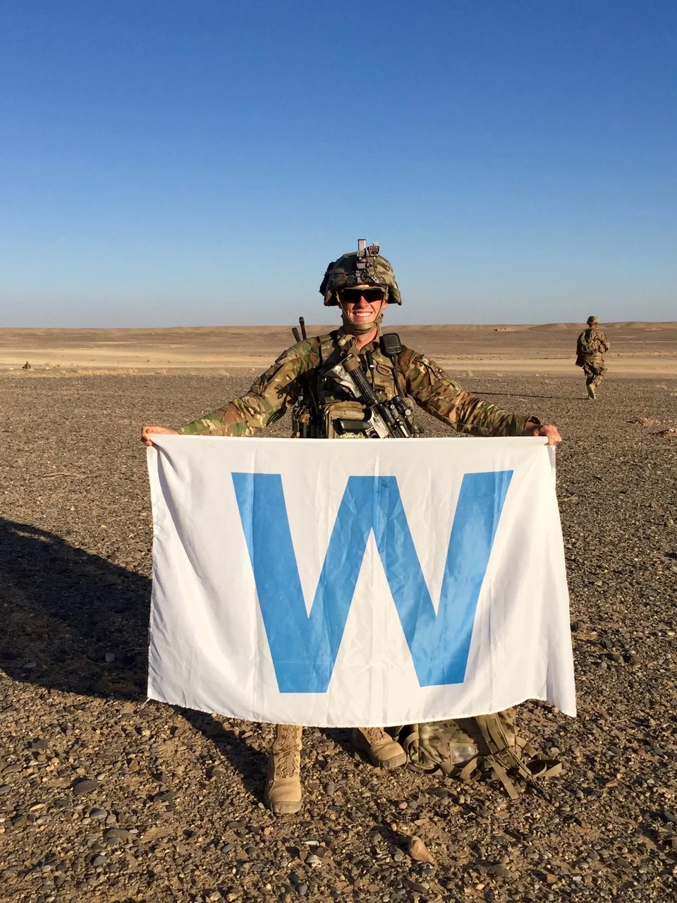 Holland was in Kuwait when the Chicago Cubs won the World Series…he told us “the games started at usually 1 or 2am local time. Watching the final out and the post-game celebrations in that sandy, hot cafeteria will probably go down as my favorite memory as a Cubs fan”