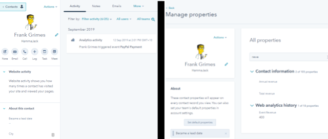 HubSpot Contact View with PayPal values.png