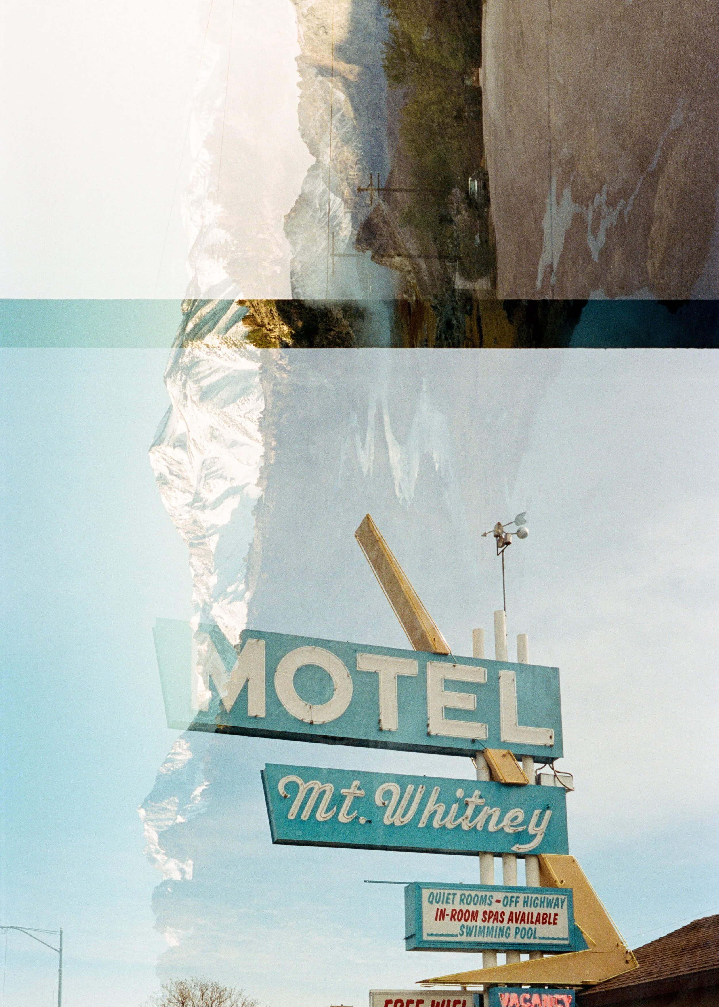 Motel Double Exposure