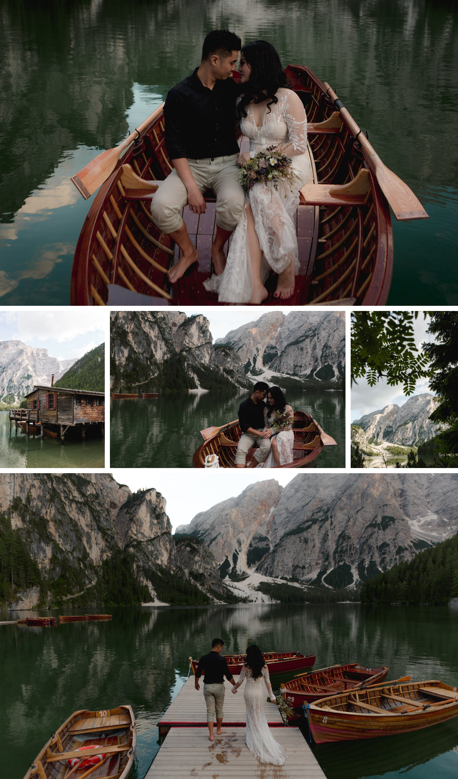 Lago di Braies Dolomites Wedding Shoot Fotomagoria 8.jpg